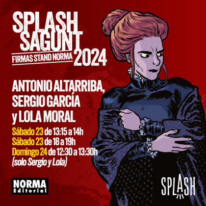 Sesiones de firmas de Altarriba,  Sergio García y Lola Moral en el Splash Sagunt