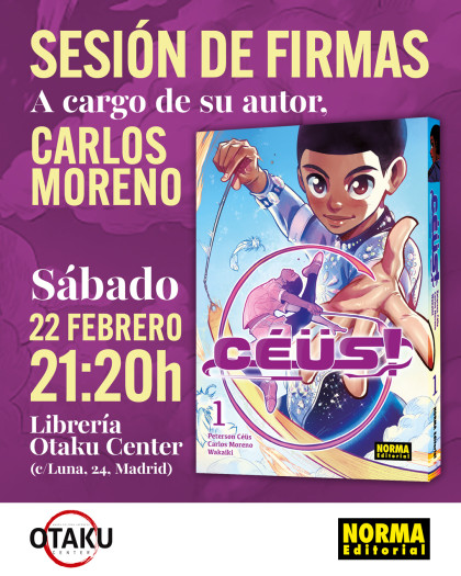 Sesión de firmas de 'CÉÜS' con Carlos Moreno en Madrid