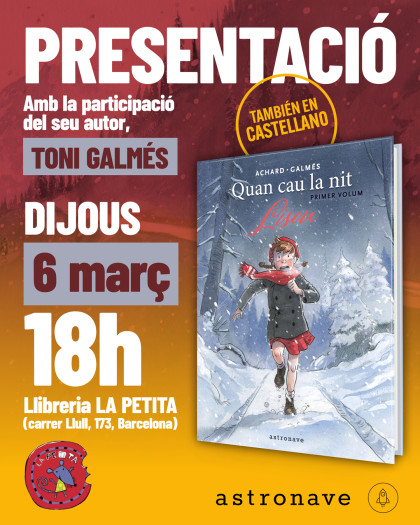 Presentación de 'CUANDO CAE LA NOCHE' con Toni Galmés en Barcelona